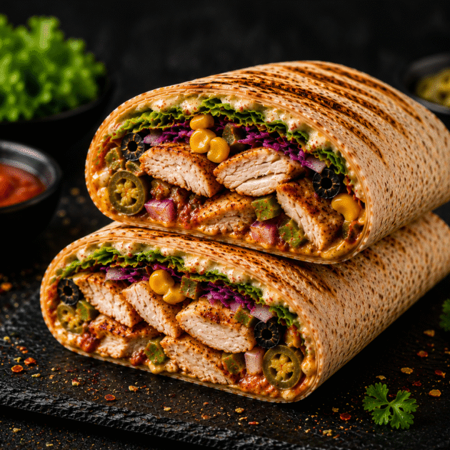 single veg regular wrap