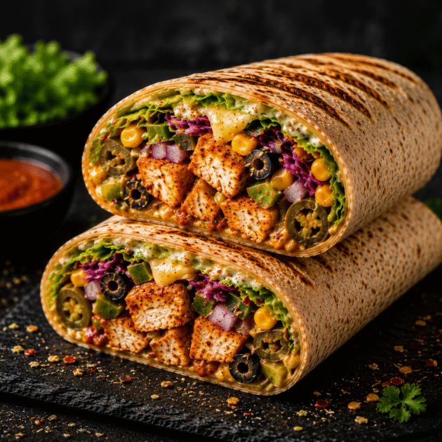 single veg regular wrap